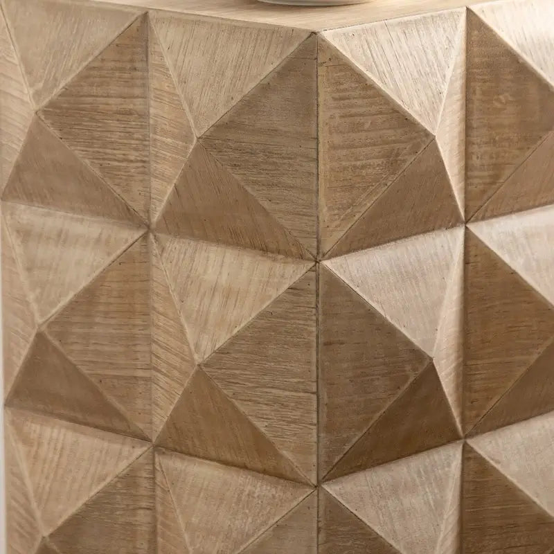 23.62Height Three-dimensional Embossed Pattern Design Retro Coffee Table Retro Furniture