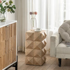 23.62Height Three-dimensional Embossed Pattern Design Retro Coffee Table Retro Furniture