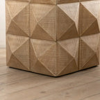 23.62Height Three-dimensional Embossed Pattern Design Retro Coffee Table Retro Furniture