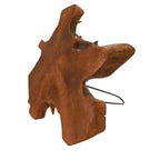 Wood Handmade Live Edge Top Coffee Table with Black Metal Hairpin Legs - Brown - Roche River Decor