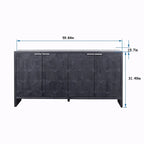 Farmhouse Style 4-Door Wooden Sideboard Buffet Cabinet