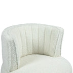 360 Degree Swivel Cuddle Barrel Accent Chairs with Wide Upholstered