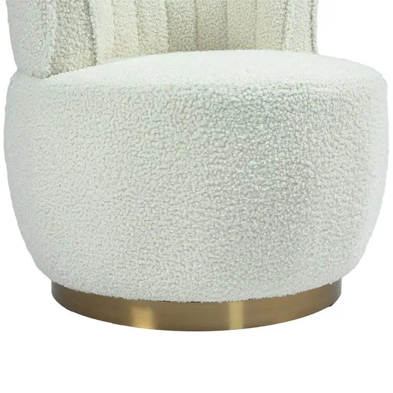 360 Degree Swivel Cuddle Barrel Accent Chairs with Wide Upholstered