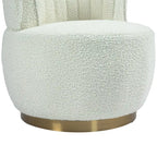 360 Degree Swivel Cuddle Barrel Accent Chairs with Wide Upholstered