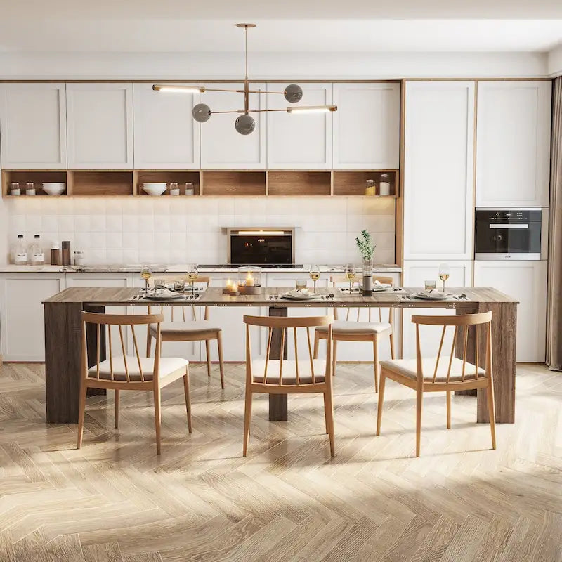 Multifunctional extendable console table