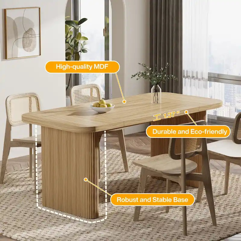 5FT Wood Rectangular Conference Meeting Table Office Executive Desk